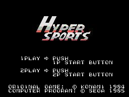 Заставка игры Hyper Sports